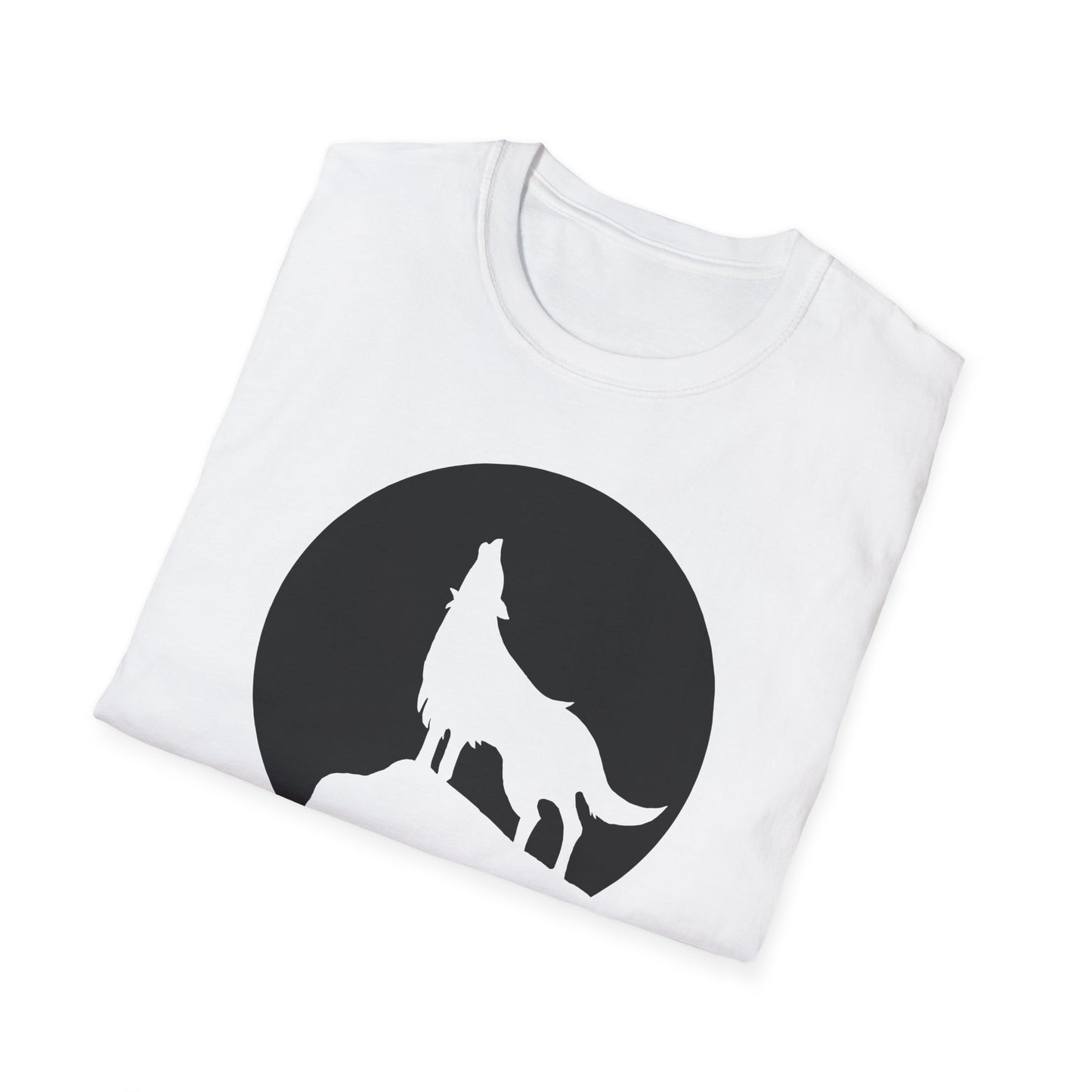Wolf Howling at the Moon – Design #1 Women’s T-Shirt by TOOLOUD