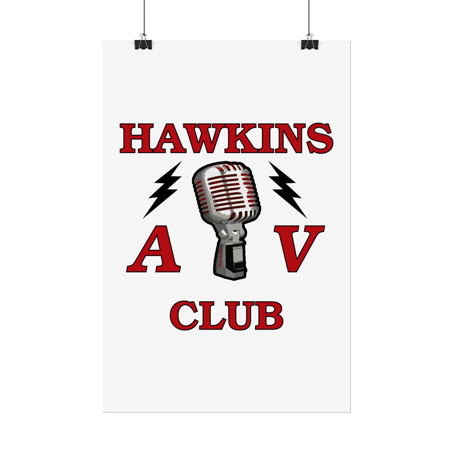 Hawkins AV Club Gloss Poster Print (Portrait) by TOOLOUD™