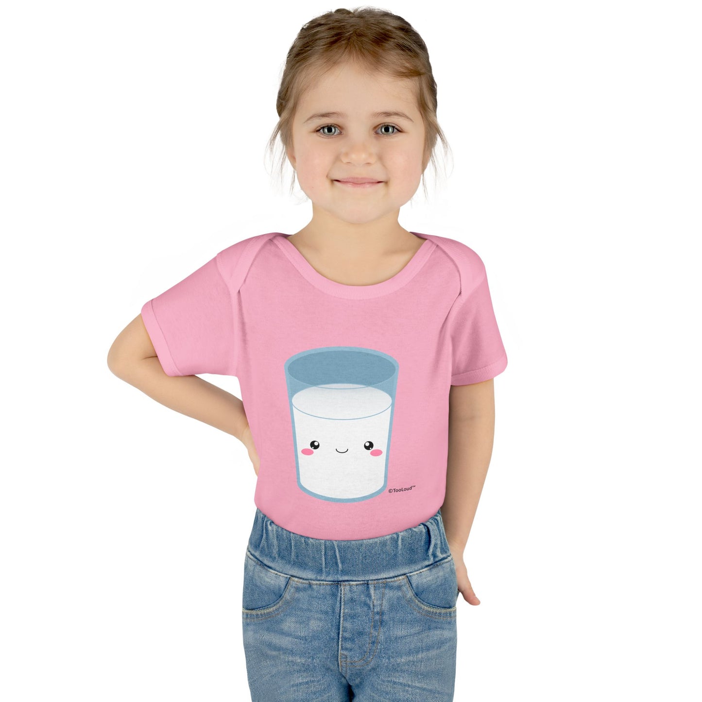 Cute Matching Milk and Cookie Design – Milk Baby Romper Bodysuit by TOOLOUD