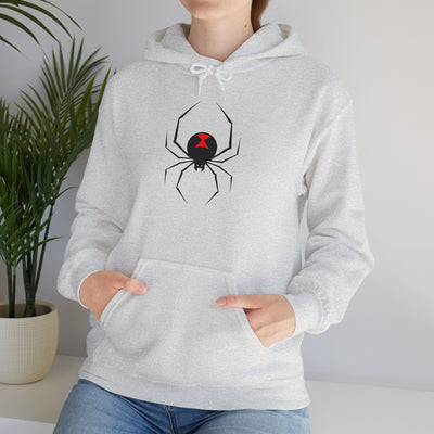 TooLoud Black Widow Spider Design Unisex Hoodie Sweatshirt