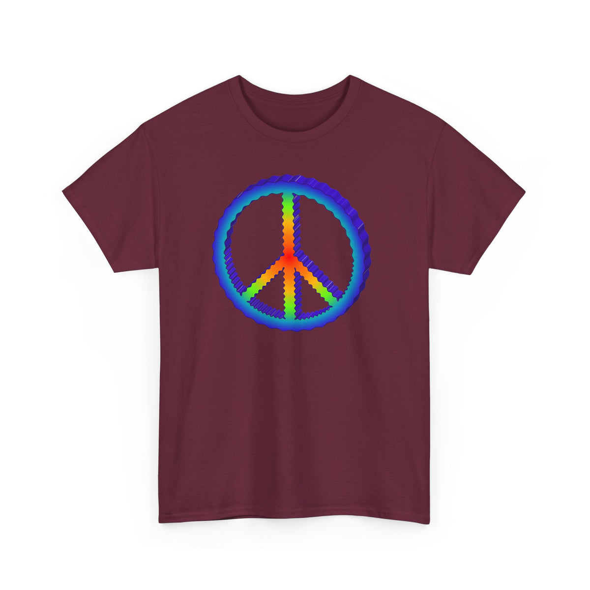 Rainbow Peace Adult Dark T-Shirt by TOOLOUD
