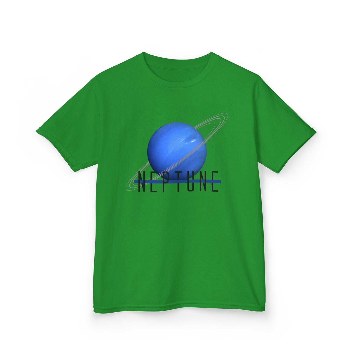 Planet Neptune Text Children's T-Shirt by TOOLOUD
