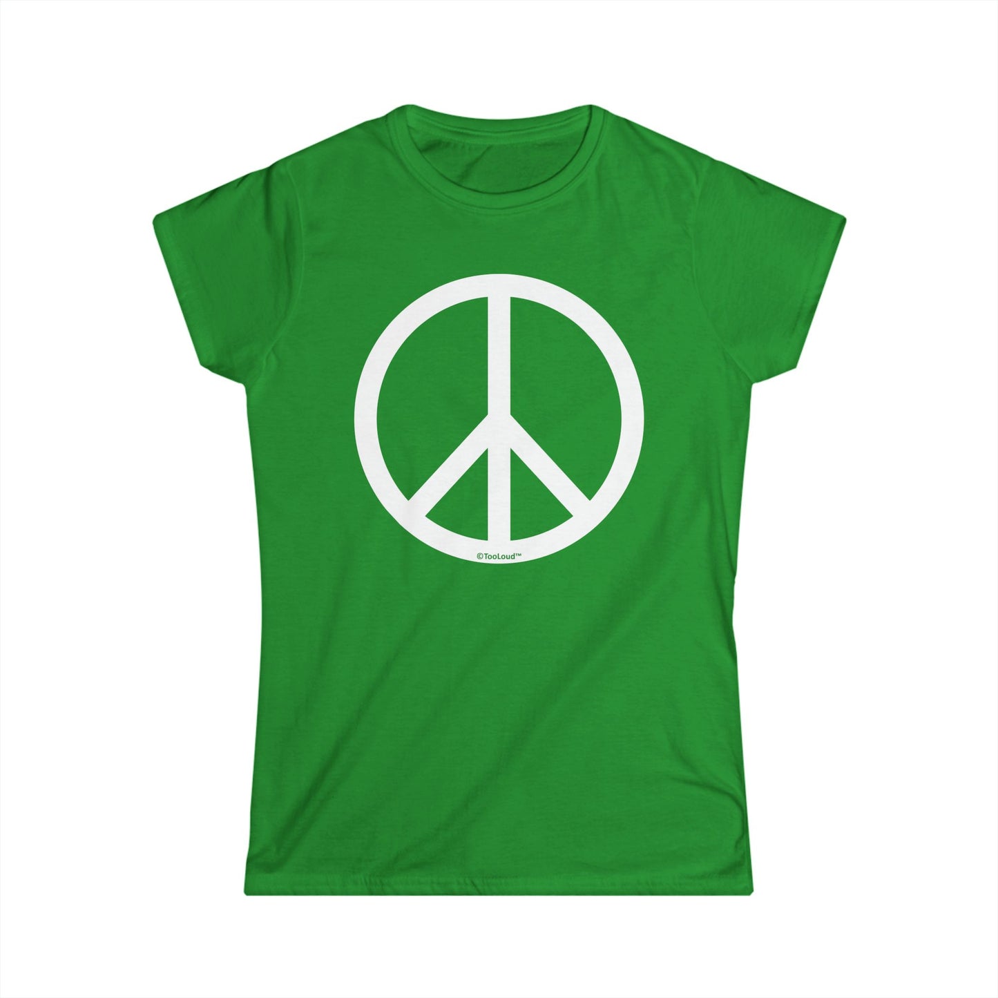 Peace Sign Symbol Juniors Crew T-Shirt by TOOLOUD