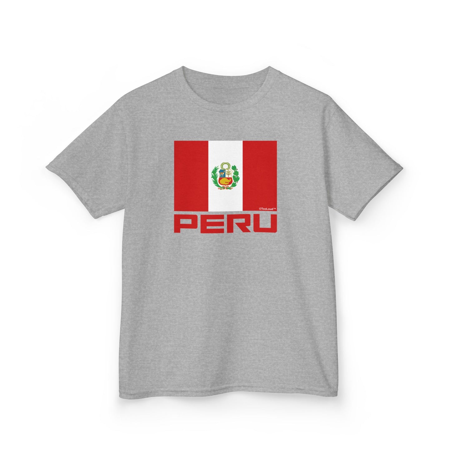 Peru Flag Children’s T-Shirt by TOOLOUD