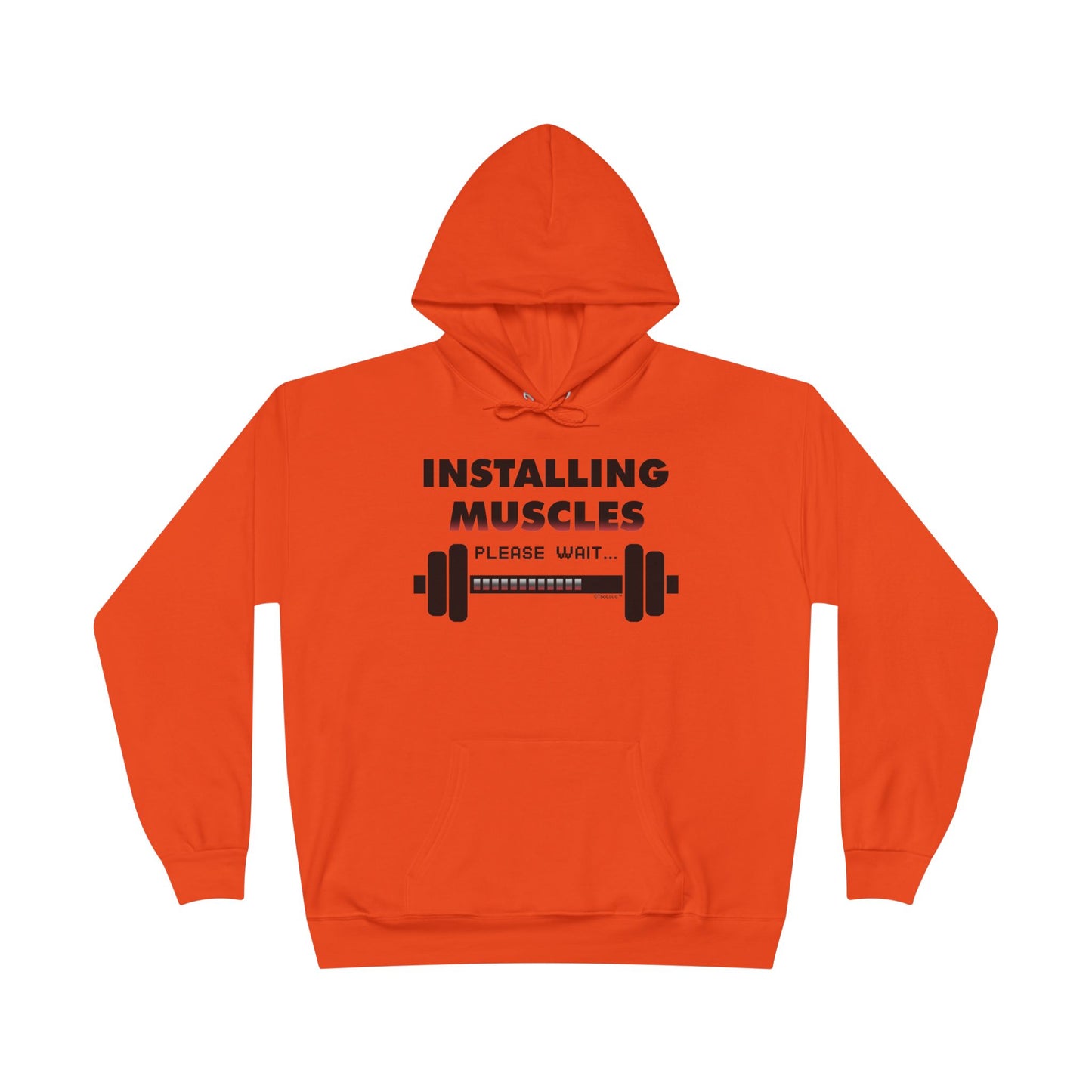 Installing Muscles Hoodie Sweatshirt Hooded Pullover by TOOLOUD