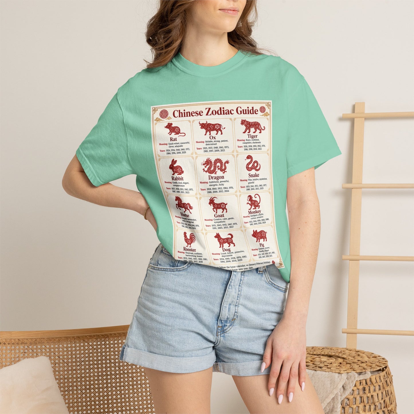 Chinese Zodiac Guide Design #1 Unisex T-Shirt by TOOLOUD