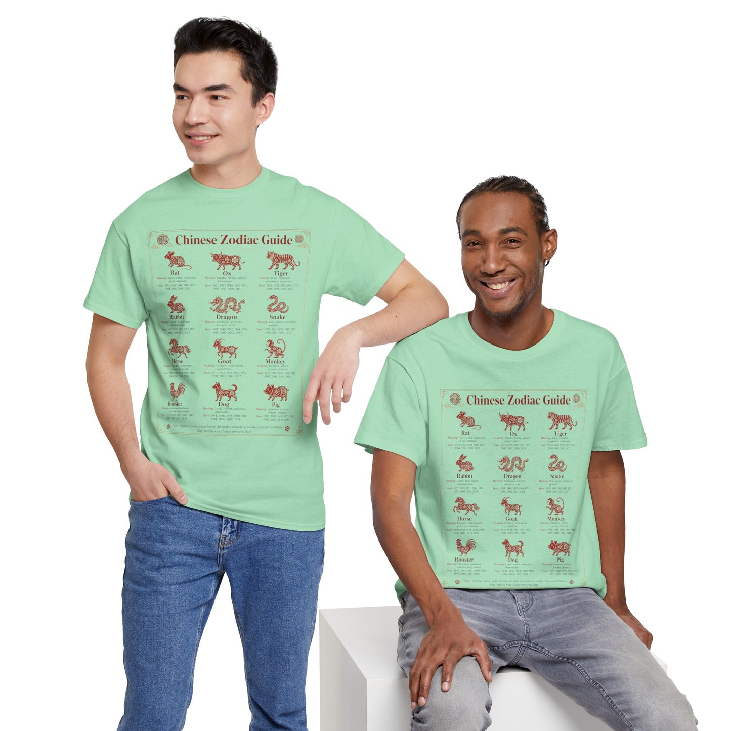 Chinese Zodiac Guide Design #2 T-Shirt by TOOLOUD