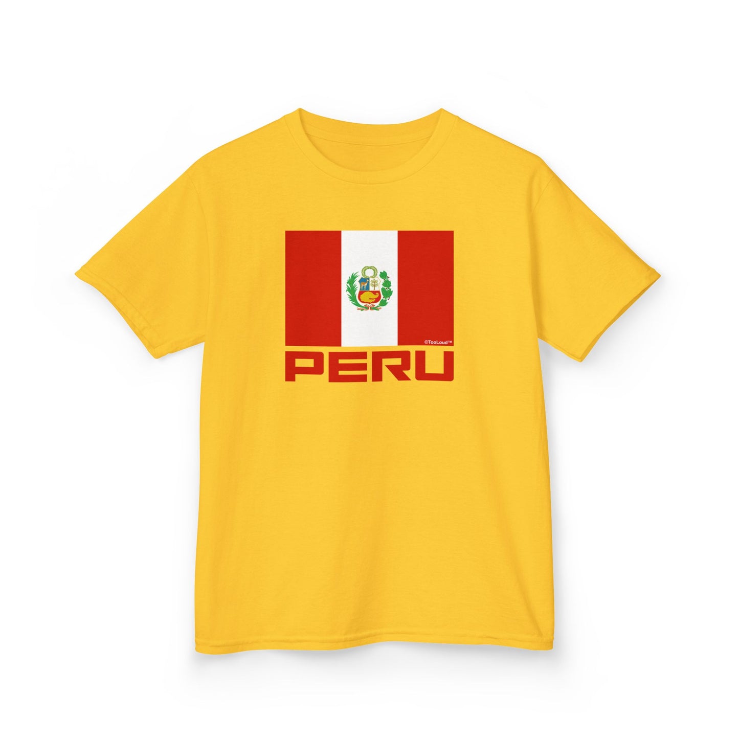 Peru Flag Children’s T-Shirt by TOOLOUD