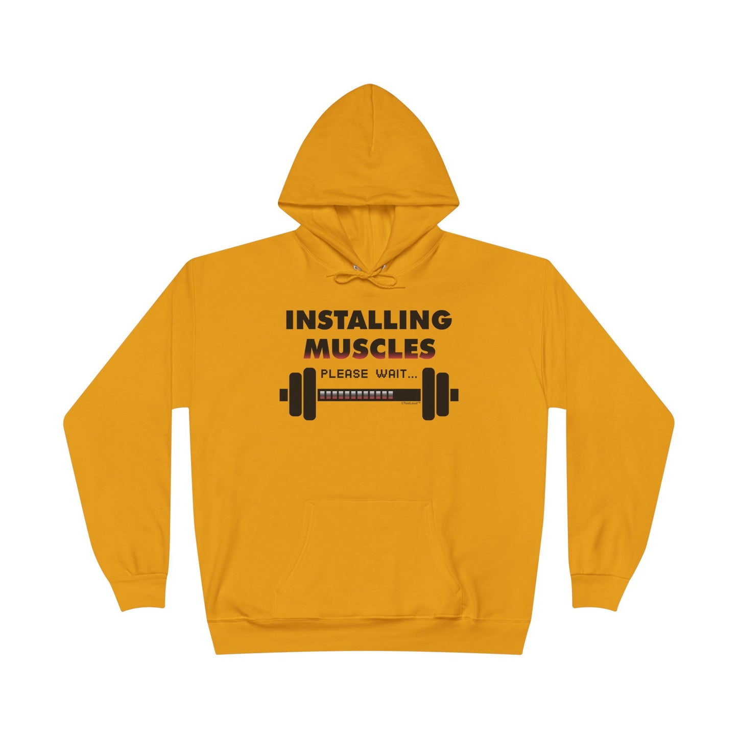 Installing Muscles Hoodie Sweatshirt Hooded Pullover by TOOLOUD
