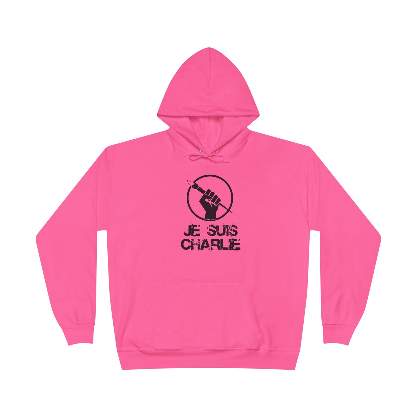 Je Suis Charlie Adult Pullover Hoodie Sweatshirt by TOOLOUD