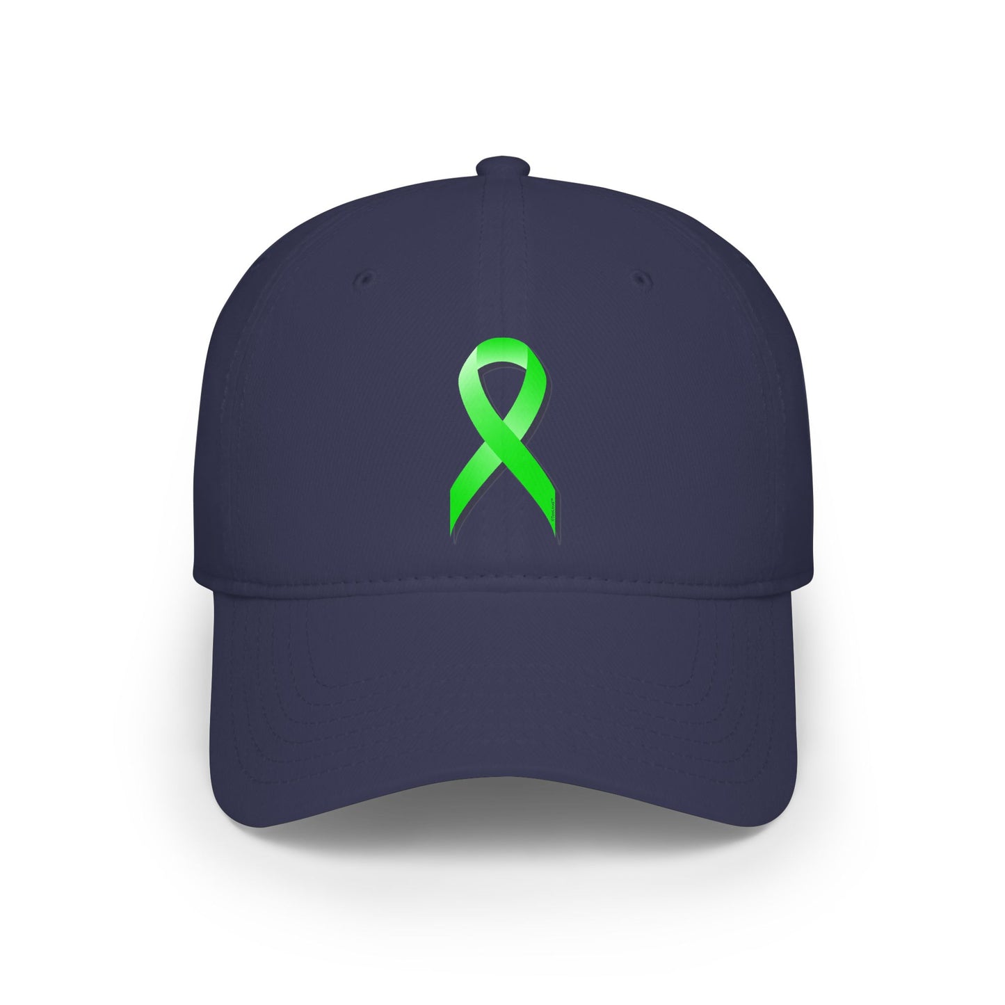 Lyme Disease Awareness Ribbon – Lime Green Adult DTG Baseball Cap Hat by TOOLOUD