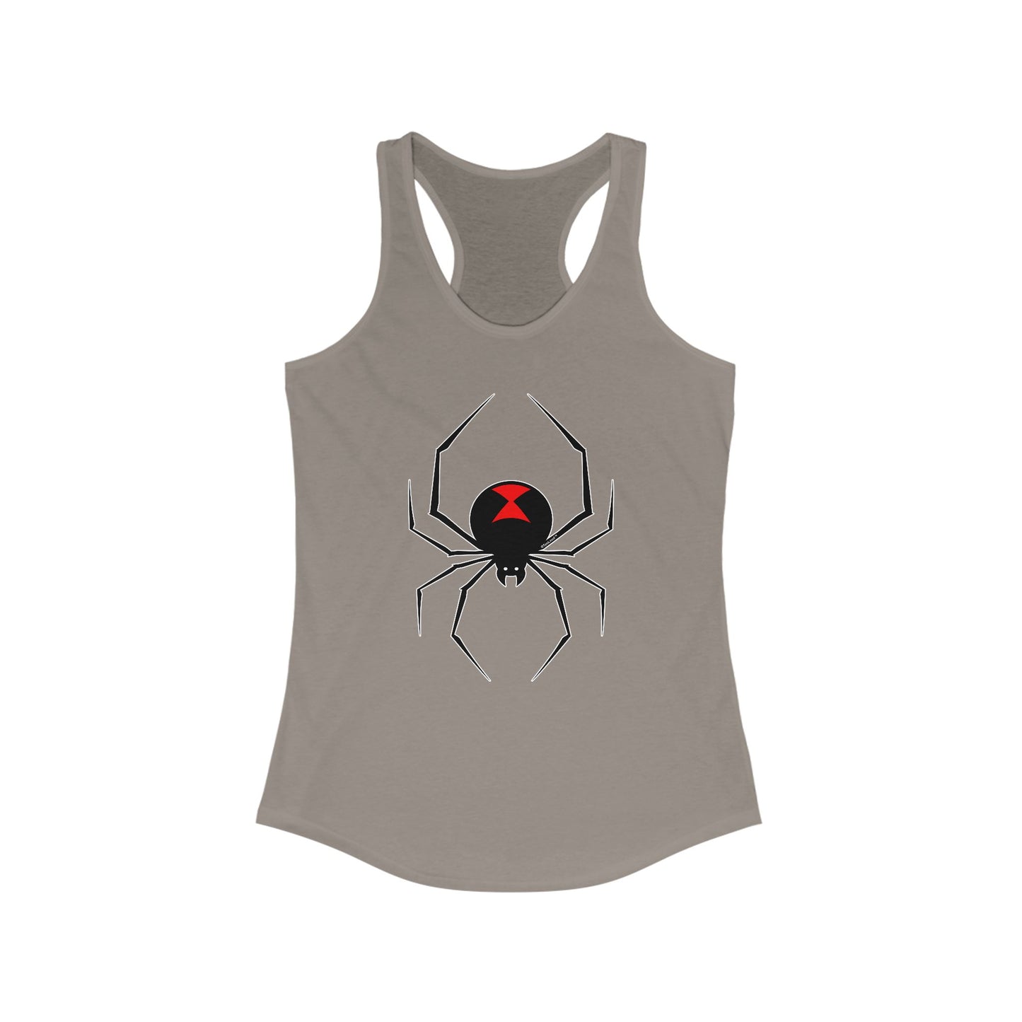 Black Widow Spider Graphic Women's Racerback Tank Top by TOOLOUD
