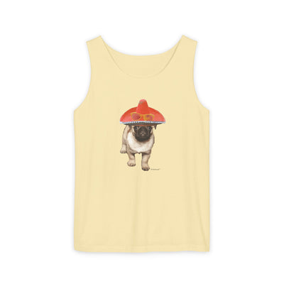 TOOLOUD Pug Dog with Sombrero Loose Adult Tank Top