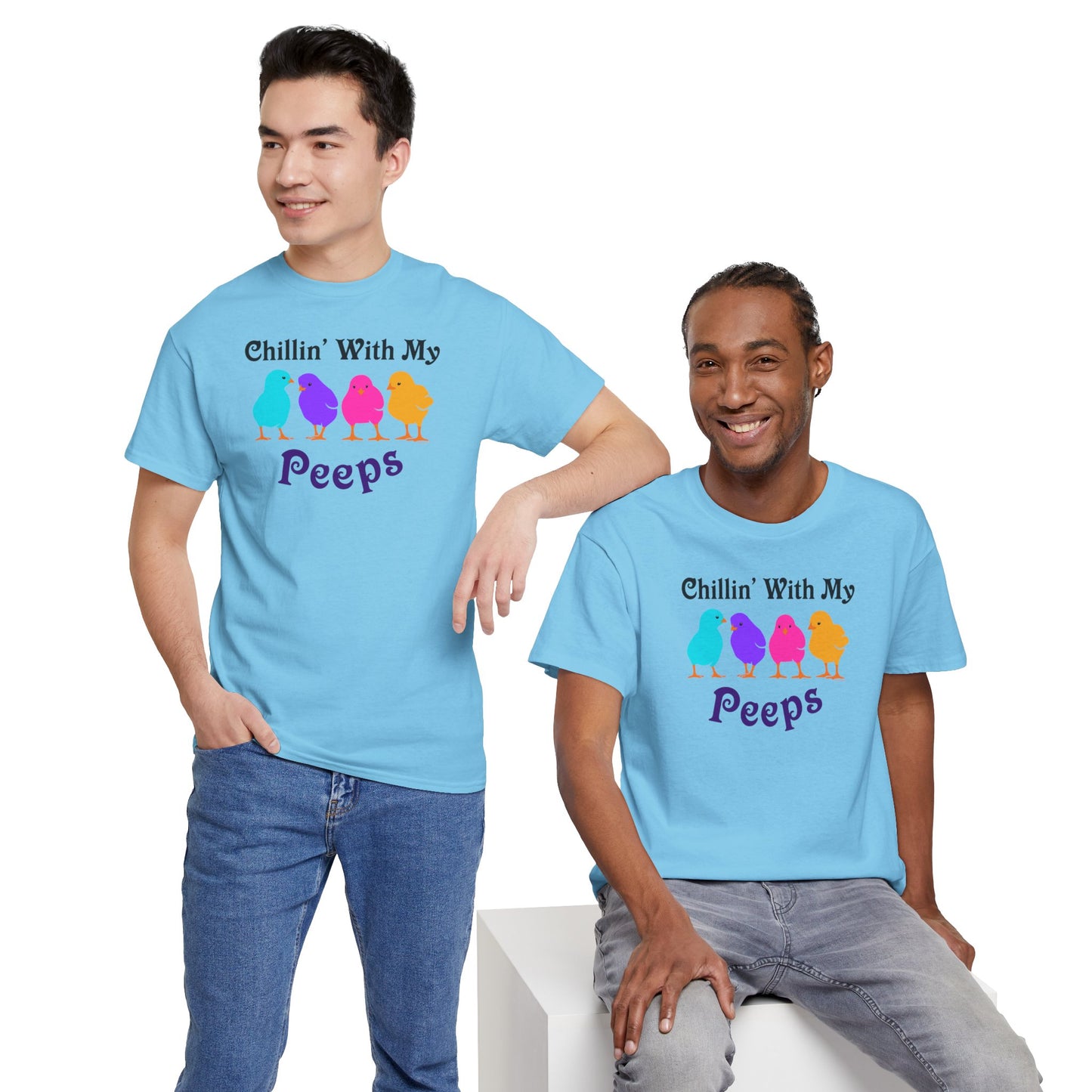 Chillin with My Peeps Easter Unisex T-Shirt by TOOLOUD