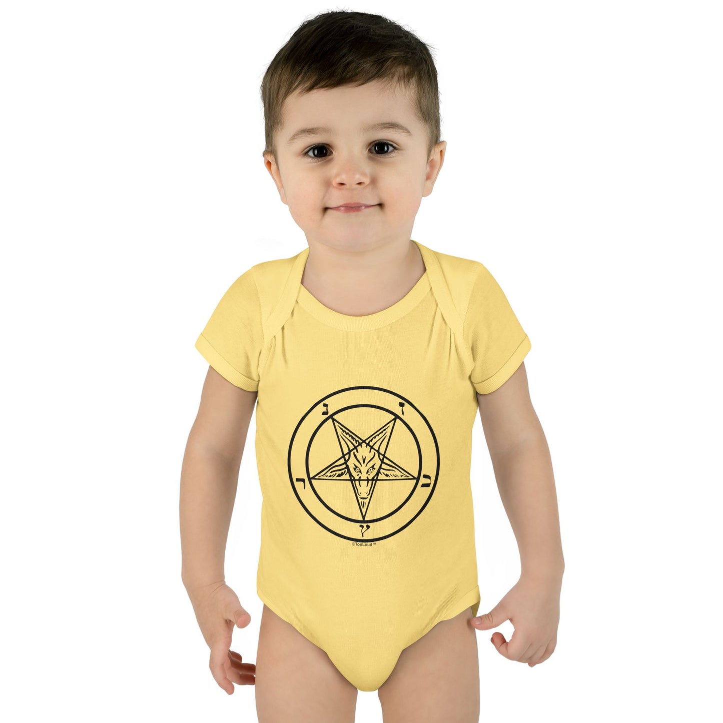 Sigil of Baphomet Baby Romper Bodysuit by TOOLOUD