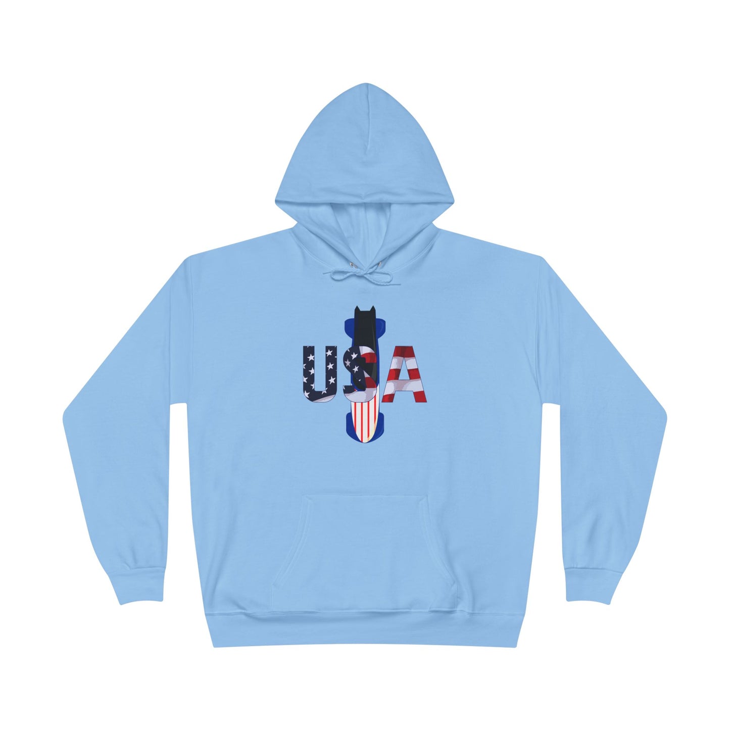 USA Bobsled Adult Hooded Sweatshirt by TOOLOUD