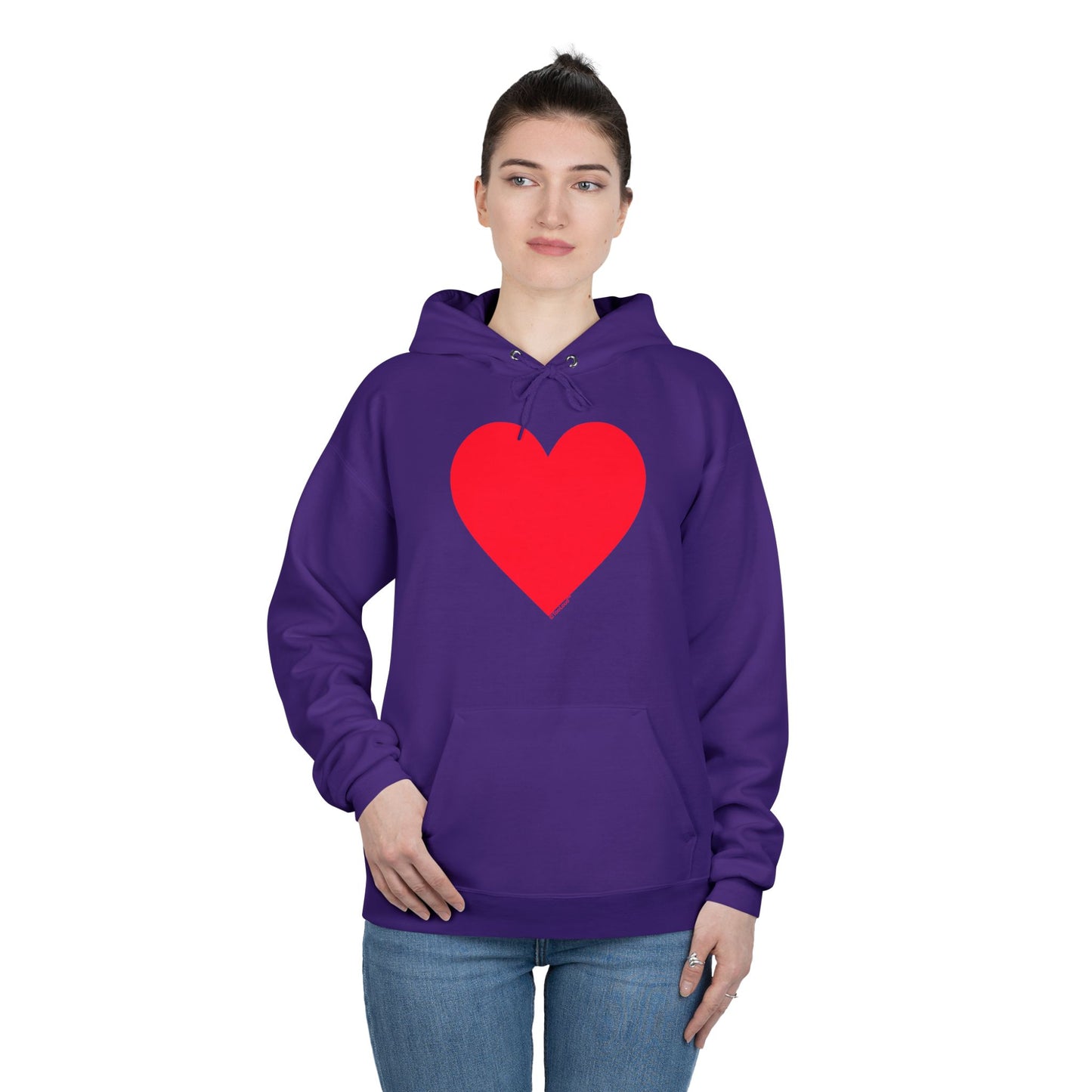 TOOLOUD Big Red Heart Valentine's Day Dark Unisex Hoodie Sweatshirt