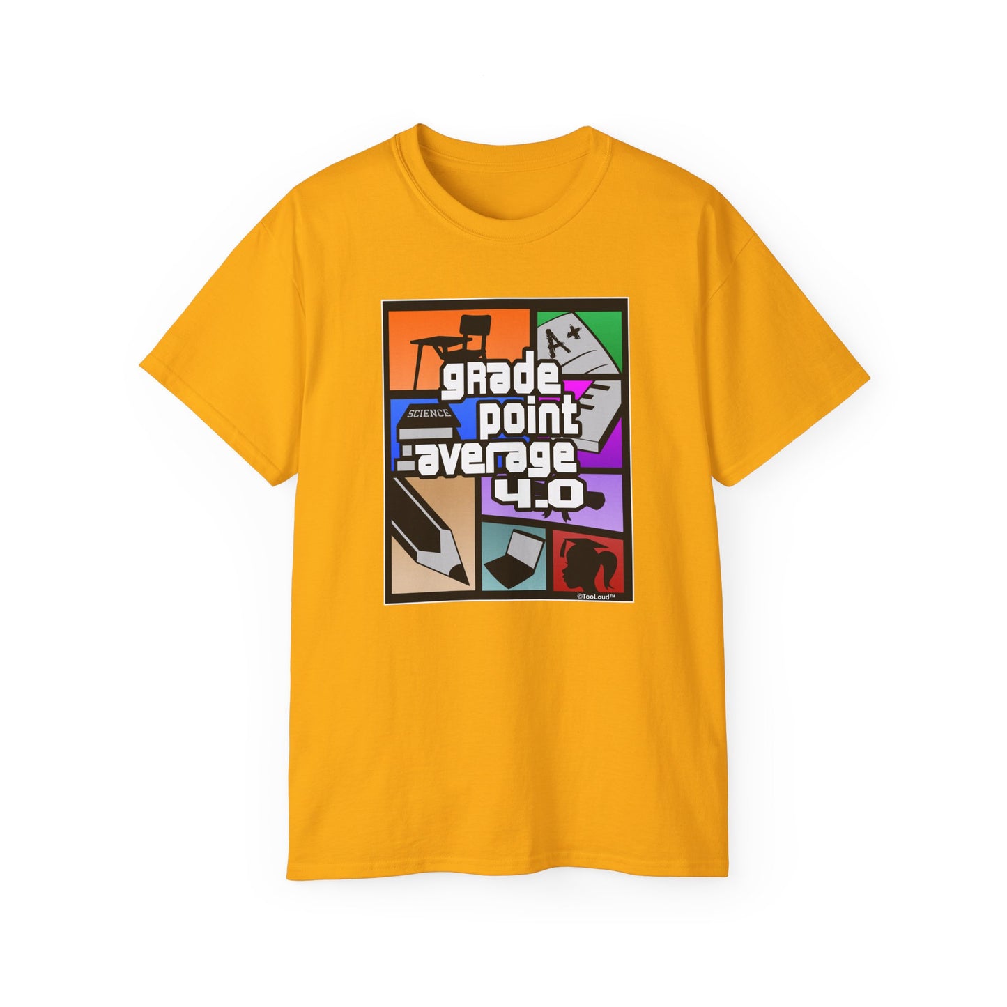 GPA 4 – Grade Point Average Unisex T-Shirt by TOOLOUD