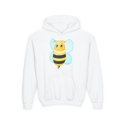 Cute Bee Youth Children's Hooded Sweatshirt by TooLoud