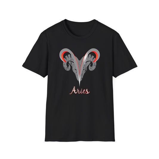 Aries Zodiac Symbol Adult Dark T-Shirt by TOOLOUD