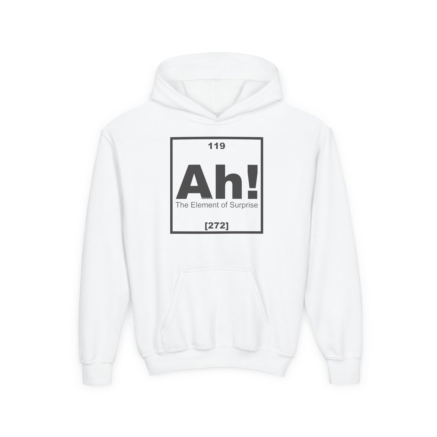 Ah the Element of Surprise Funny Science Youth Children’s Hoodie by TOOLOUD