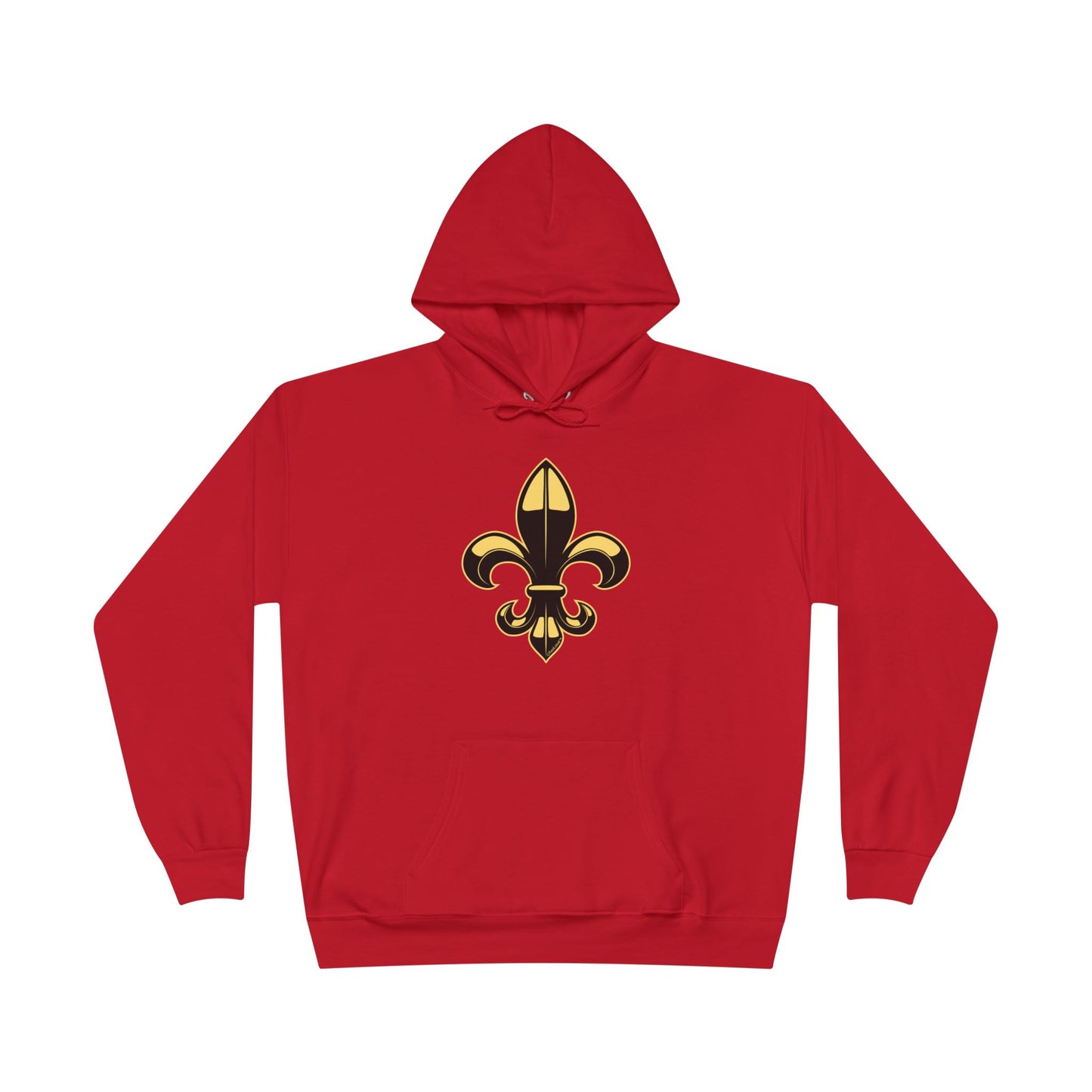 Golden Fleur de Lis Dark Hoodie Sweatshirt by TOOLOUD