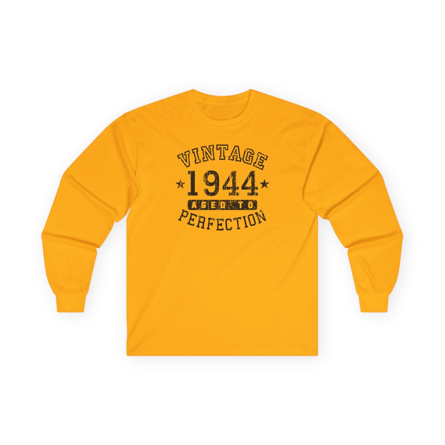 1944 – Vintage Birth Year Adult Long Sleeve Shirt by TOOLOUD