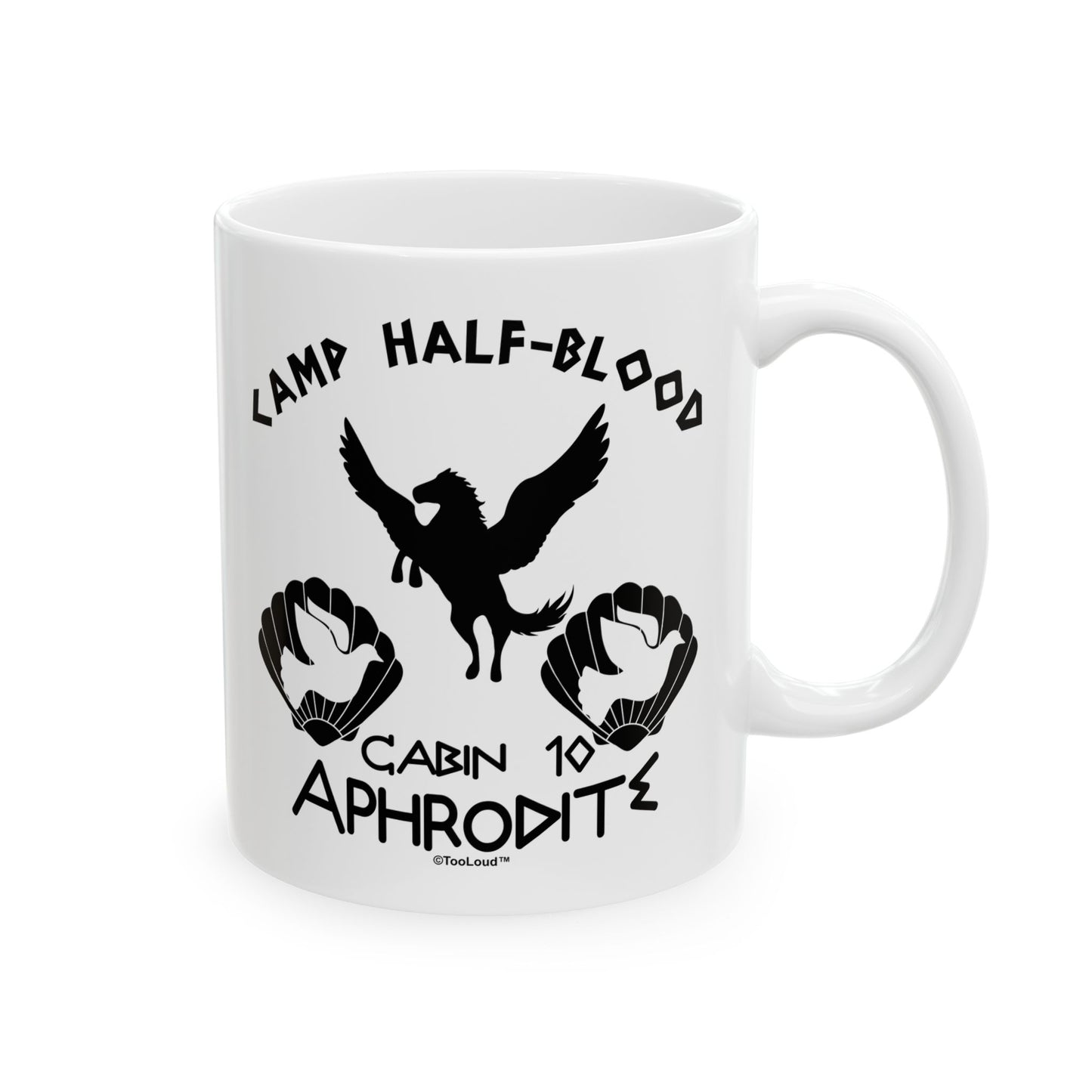 Cabin 10 Aphrodite Camp Half-Blood Printed Coffee Mug (11oz or 15oz) by TOOLOUD