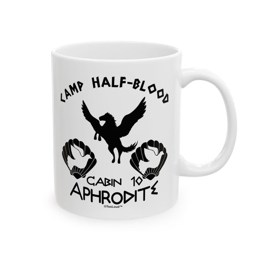 Cabin 10 Aphrodite Camp Half-Blood Printed Coffee Mug (11oz or 15oz) by TOOLOUD
