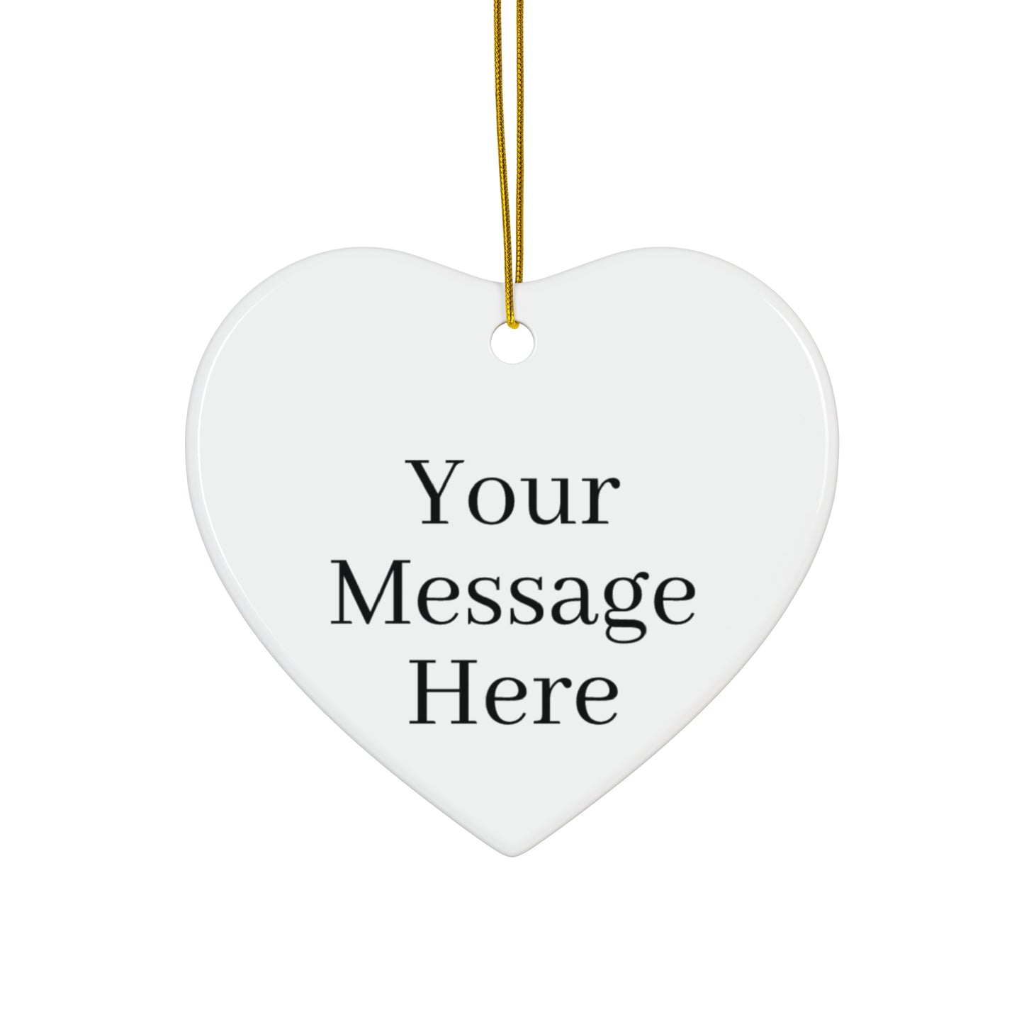 Personalized Ceramic Ornament for that Special Touch Available 4 Shapes