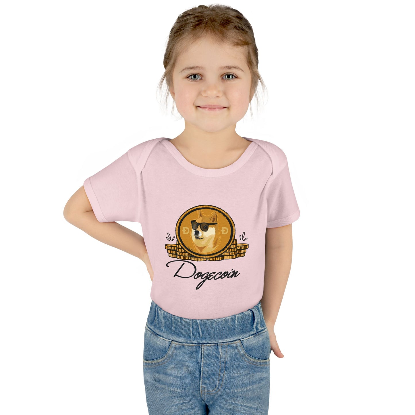 Doge Coins Baby Romper Bodysuit by TOOLOUD