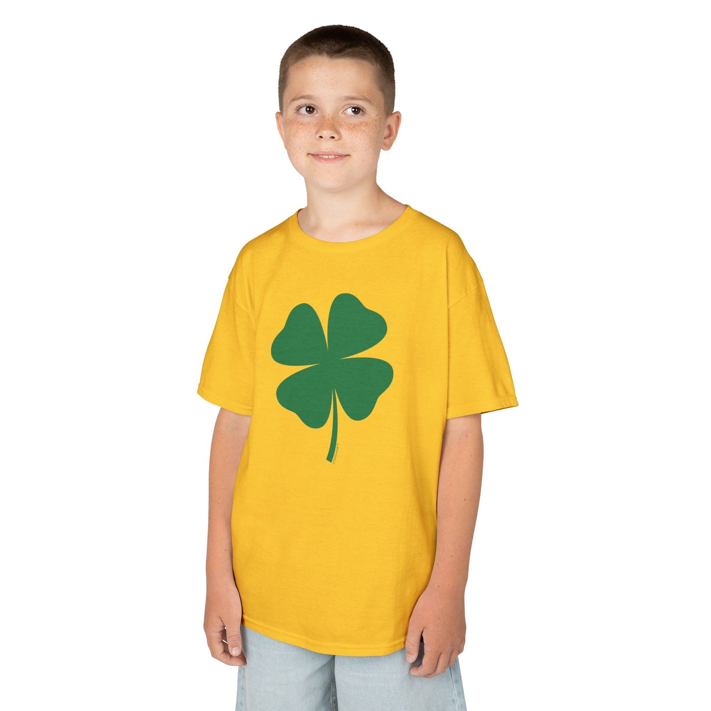 Lucky Four Leaf Clover St. Patrick's Day Children's T-Shirt by TOOLOUD