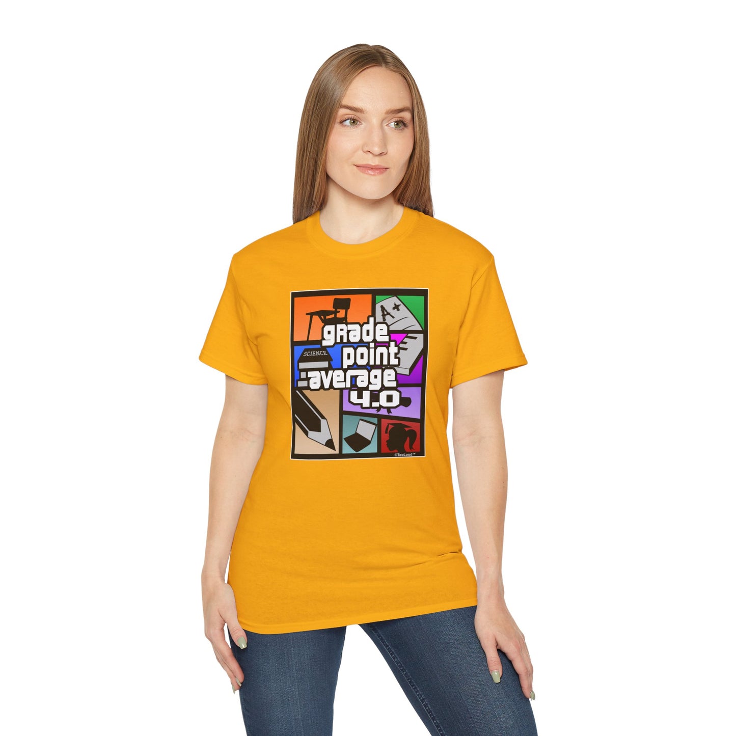 GPA 4 – Grade Point Average Unisex T-Shirt by TOOLOUD