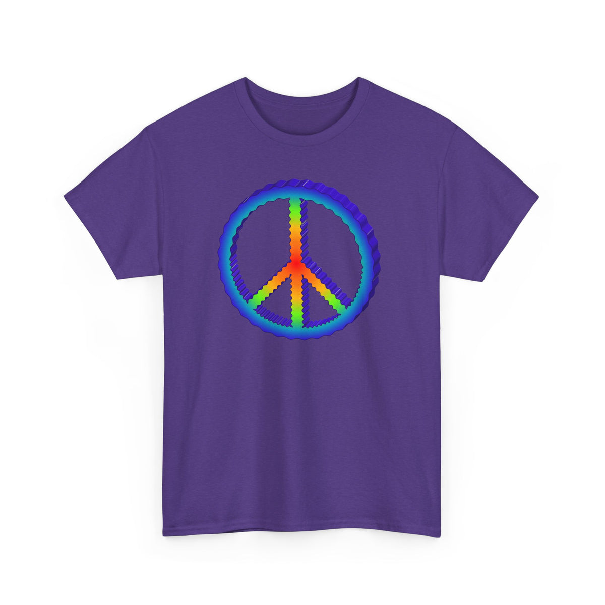 Rainbow Peace Adult Dark T-Shirt by TOOLOUD