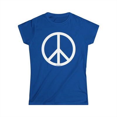 Peace Sign Symbol Juniors Crew T-Shirt by TOOLOUD