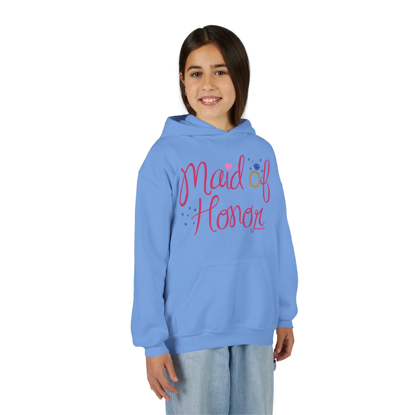 Maid of Honor – Diamond Ring Design – Color Youth Children’s Hoodie by TOOLOUD™