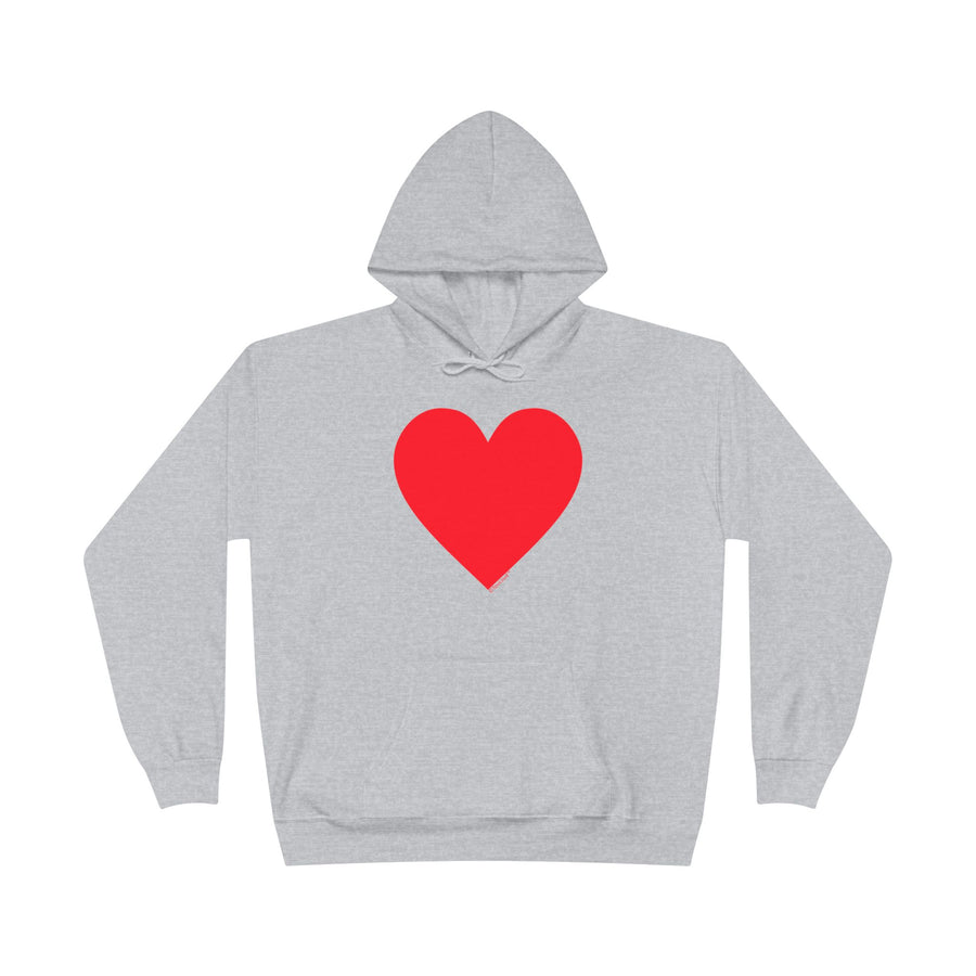 TOOLOUD Big Red Heart Valentine's Day Hoodie Sweatshirt – Romantic & Cozy Gift