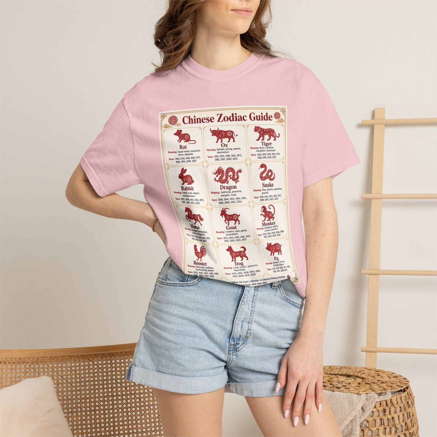 Chinese Zodiac Guide Design #1 Unisex T-Shirt by TOOLOUD