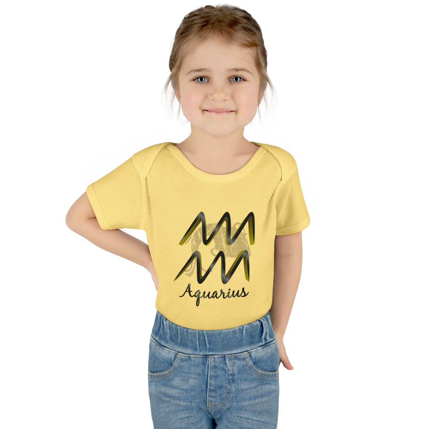 Aquarius Symbol Baby Romper Bodysuit by TOOLOUD