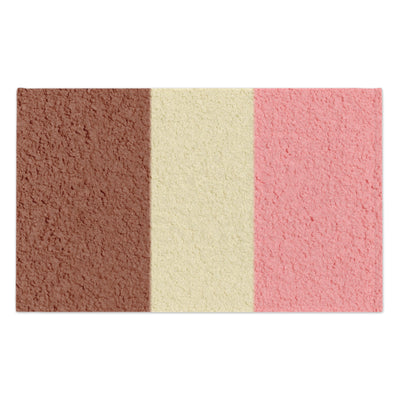 TooLoud Horizontal Neapolitan Ice Cream Micro Terry Rally Sport Towel – 11" x 18"