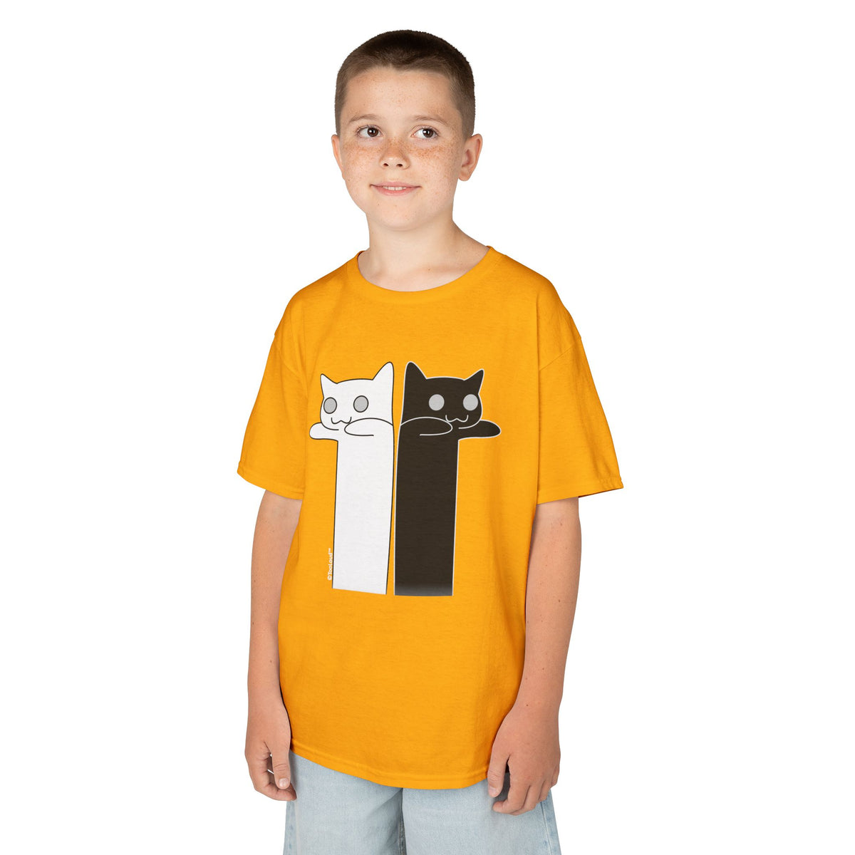 Longcat and Tacgnol – Internet Humor Children's Dark T-Shirt by TOOLOUD