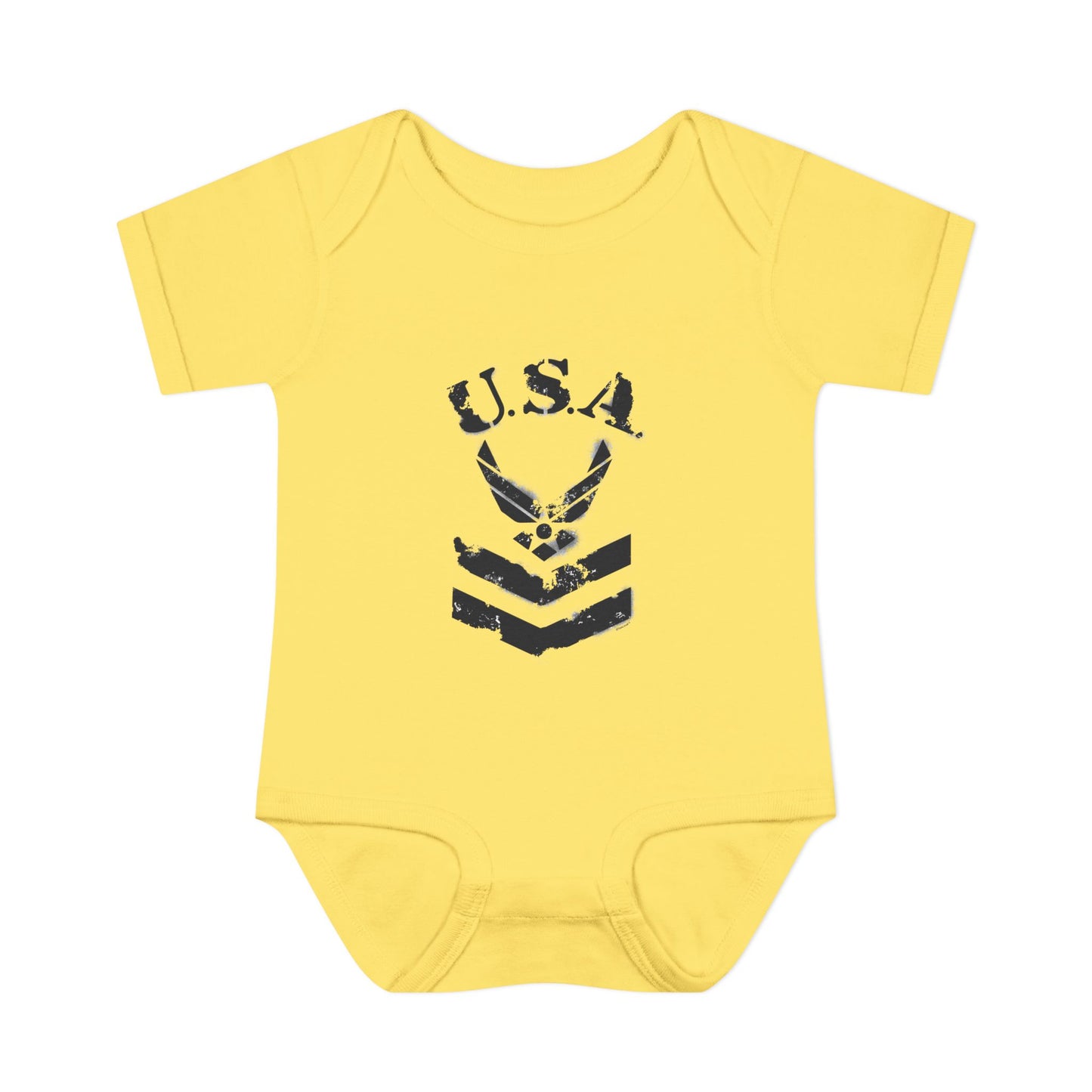 USA Military Air Force Stencil Logo Infant One Piece Bodysuit by TOOLOUD™