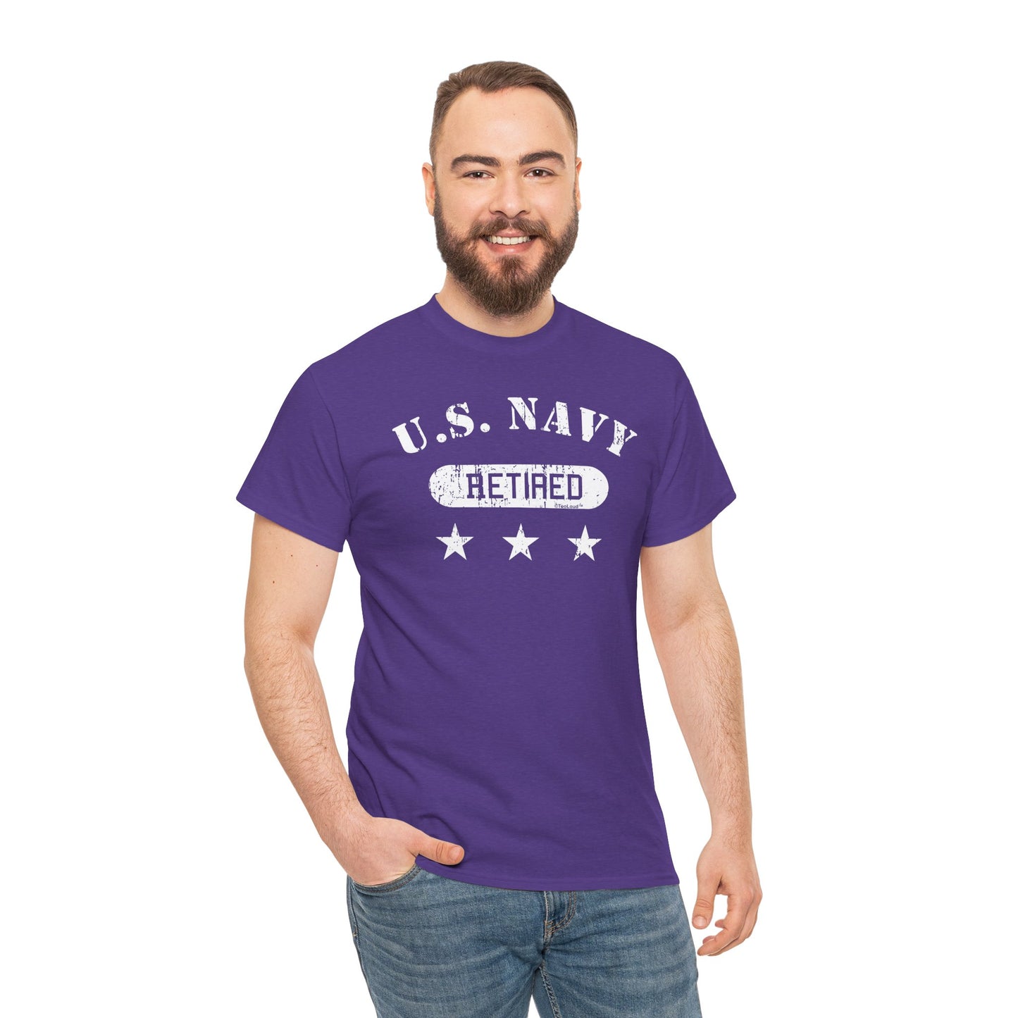 Retired Navy Adult Dark T-Shirt by TOOLOUD