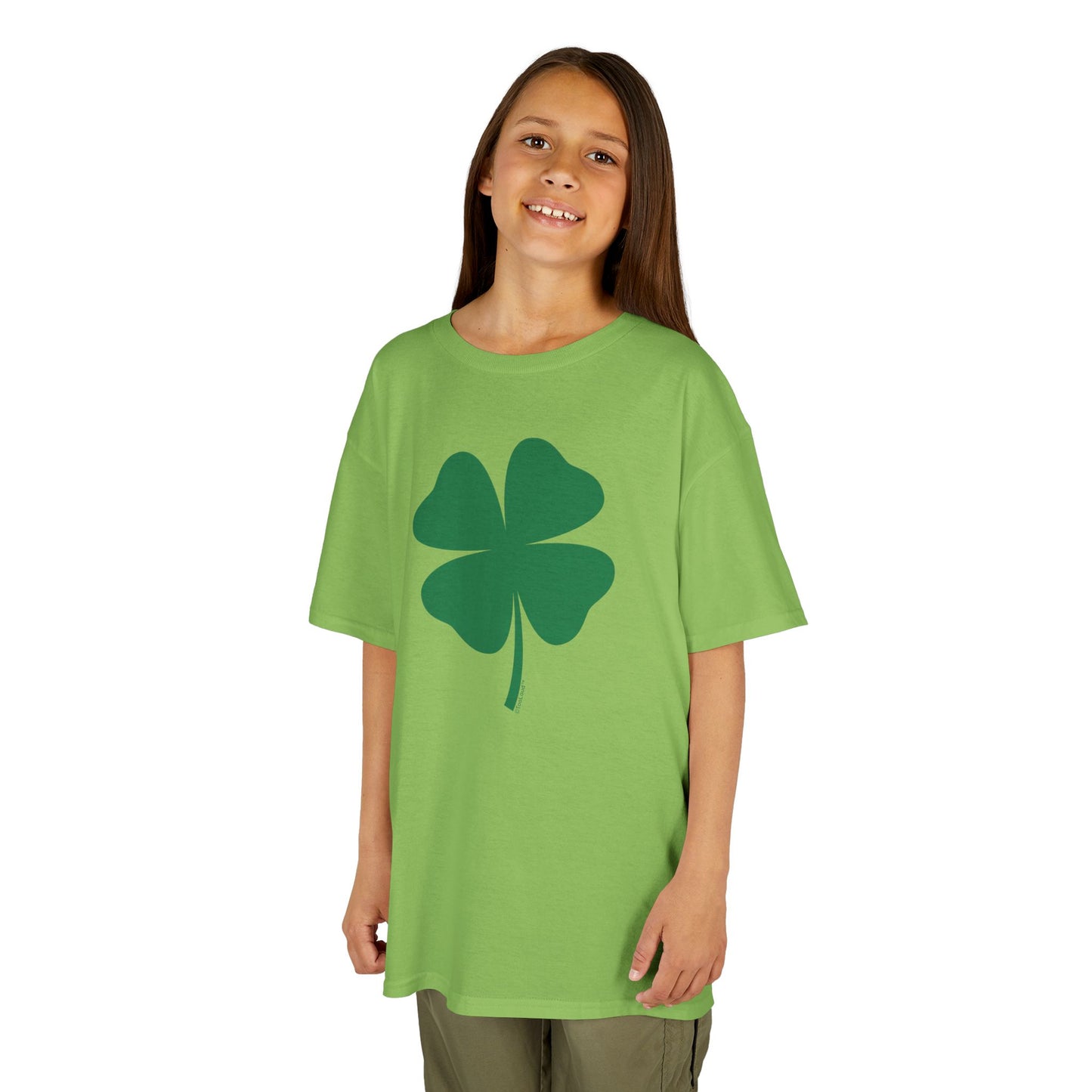 Lucky Four Leaf Clover St. Patrick's Day Children's T-Shirt by TOOLOUD