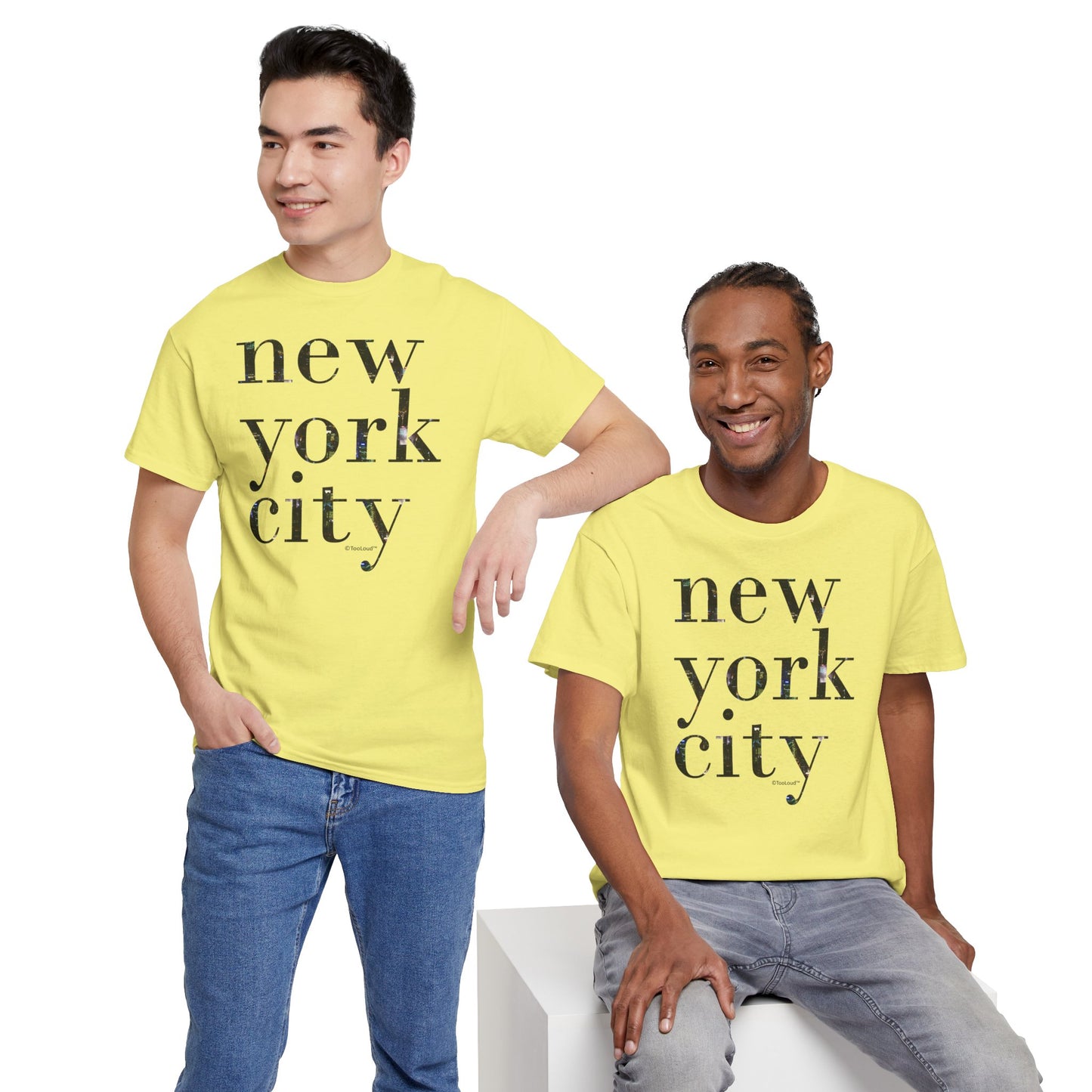 New York City – City Lights Adult T-Shirt by TOOLOUD