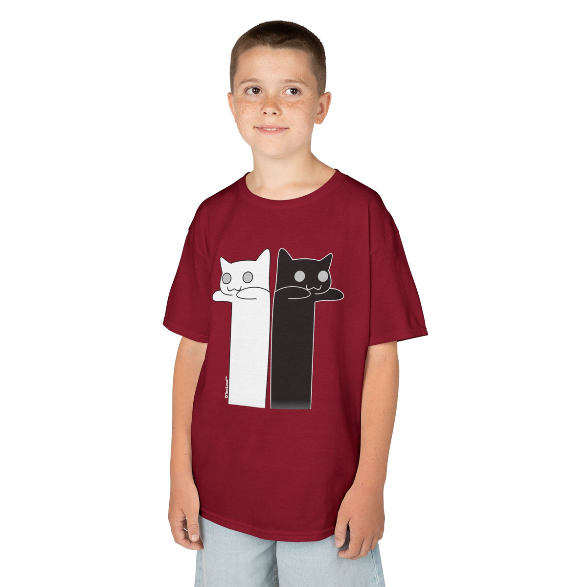 Longcat and Tacgnol – Internet Humor Children's Dark T-Shirt by TOOLOUD