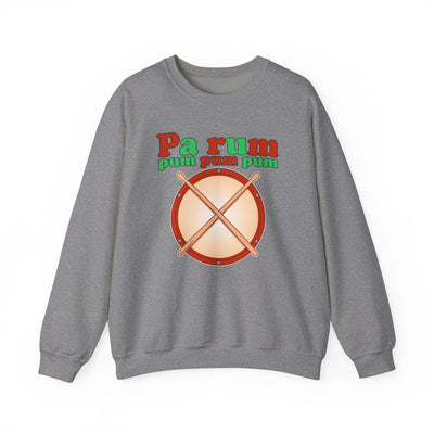 Pa Rum Pum Pum Pum Adult Dark Crewneck Sweatshirt by TOOLOUD