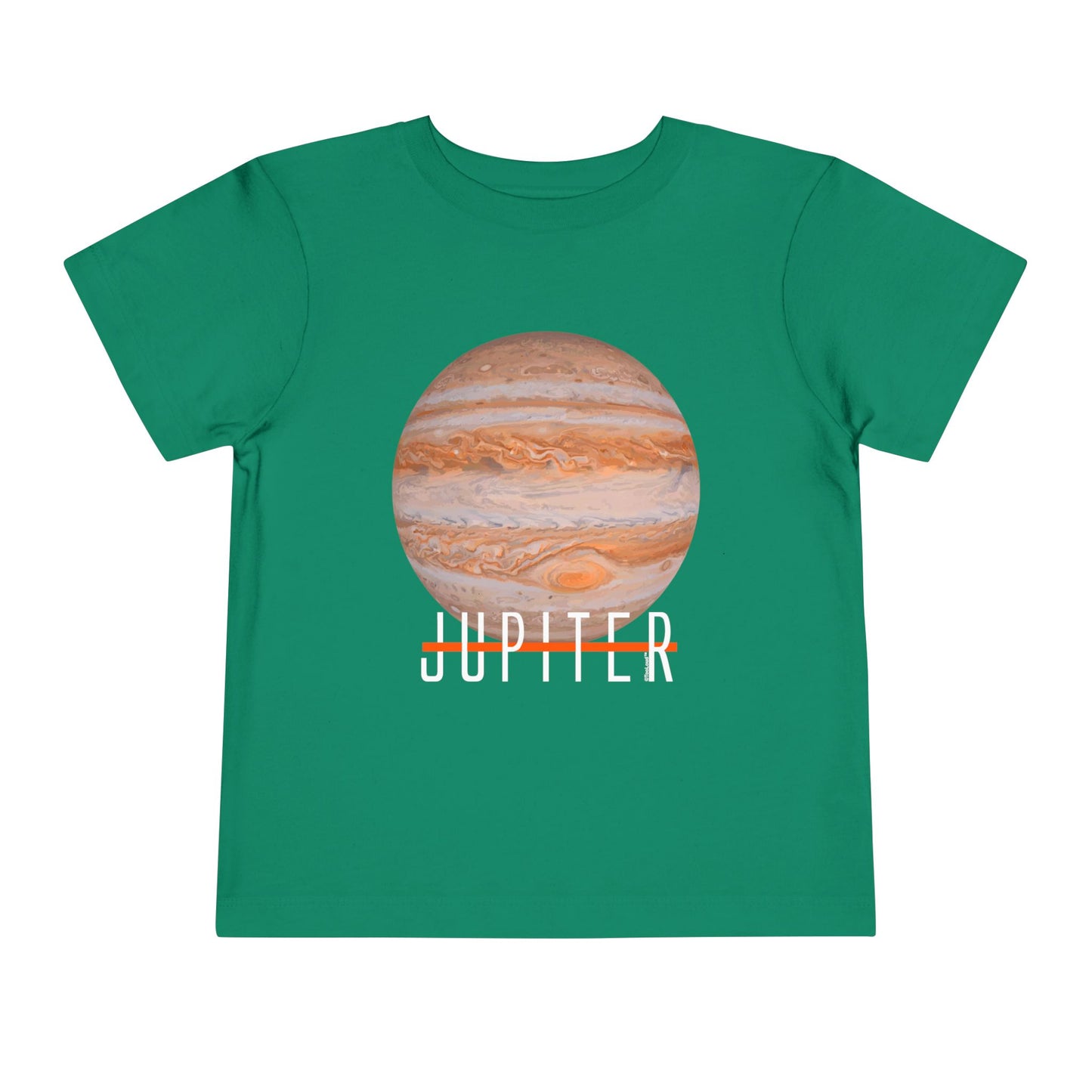 Planet Jupiter Text Toddler T-Shirt – Dark – by TOOLOUD