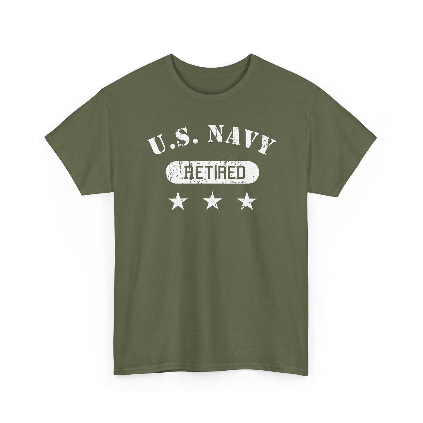 Retired Navy Adult Dark T-Shirt by TOOLOUD