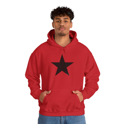 TOOLOUD Black Star Hooded Sweatshirt - Unisex